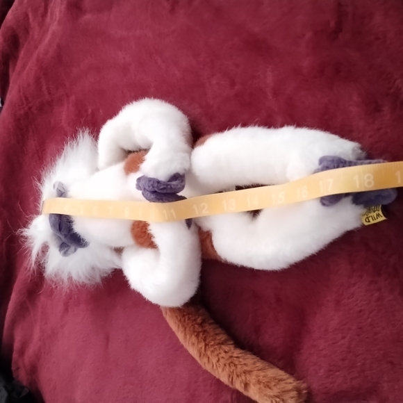 ✓Cotton Top Tamarin Monkey Brown White Wild Republic K & M Int'l Plush 18" Lovey - Picture 17 of 17